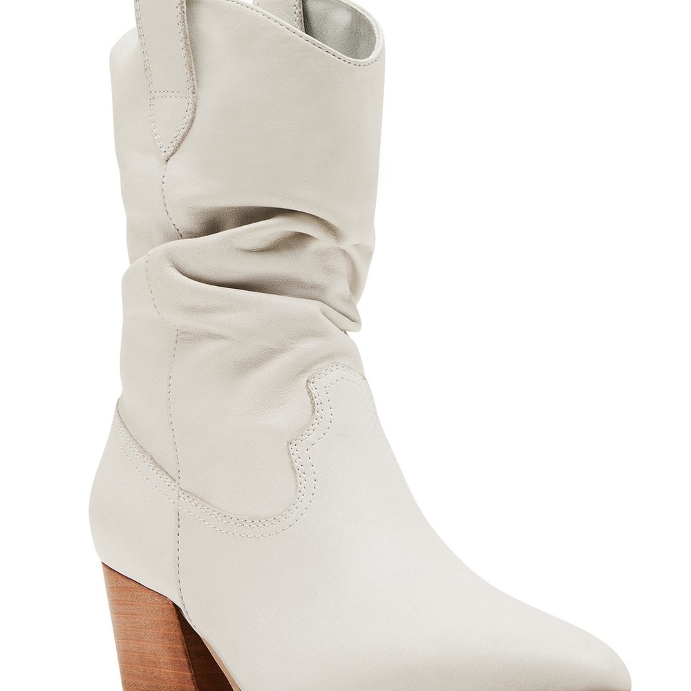 Steve Madden Cream Ankle Booties